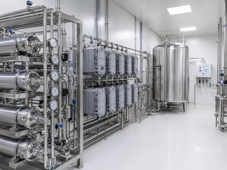 Ultra-pure water EDI system for pharmaceutical and electronics