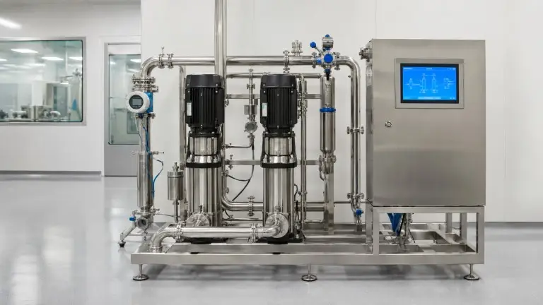 Pharmaceutical and electronics ultrapure water RO high pressure pump system