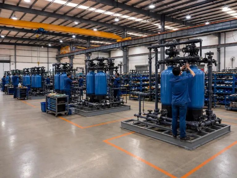 Hiju workshop assembly of alternating duplex water softener systems