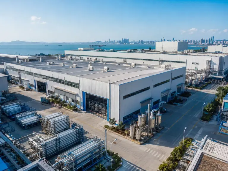 Hiju industrial water treatment solutions factory in Qingdao — 70,500 sqm manufacturing facility