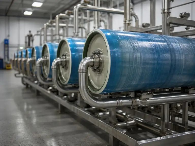 FRP membrane housing pressure vessels for industrial RO systems