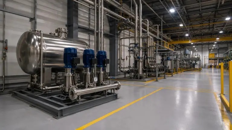Non-negative pressure water supply equipment in factory and industrial facility utility room