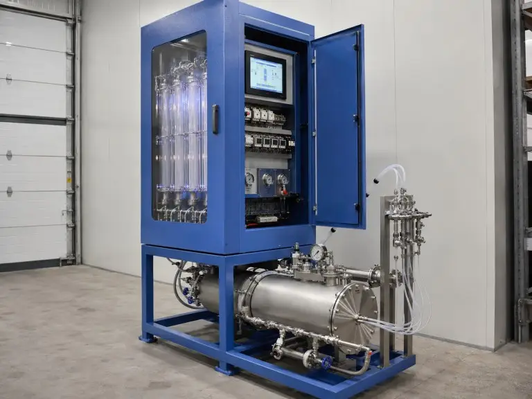 Industrial ozone generator corona discharge cabinet with control panel for water disinfection