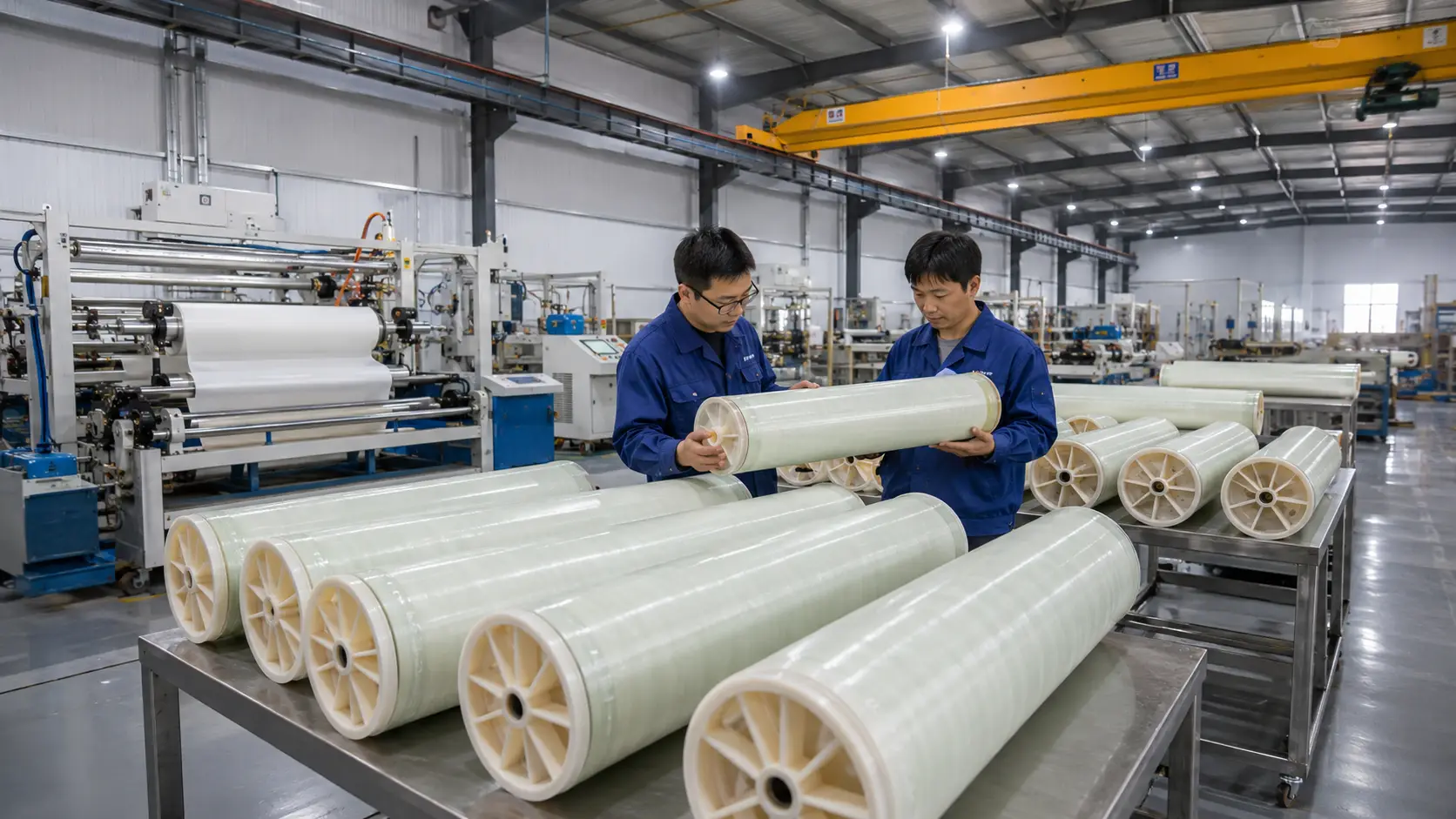 RO membrane element production and inspection workshop in Qingdao factory