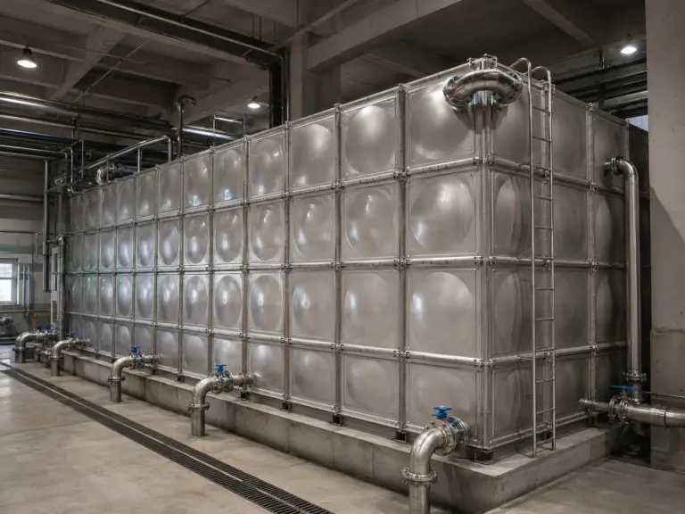 SUS 304 stainless steel water tank for food-grade water storage
