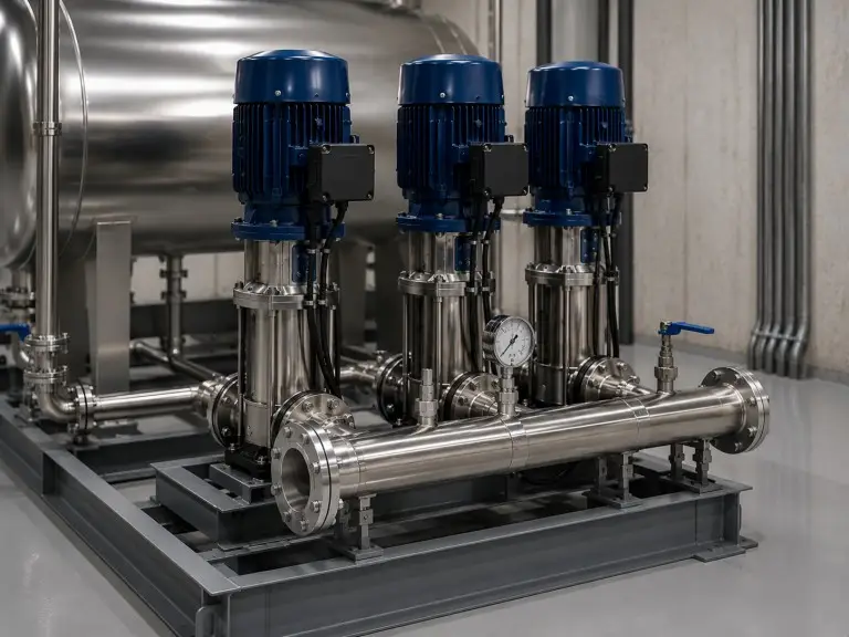 VFD pump unit detail for non-negative pressure water supply system