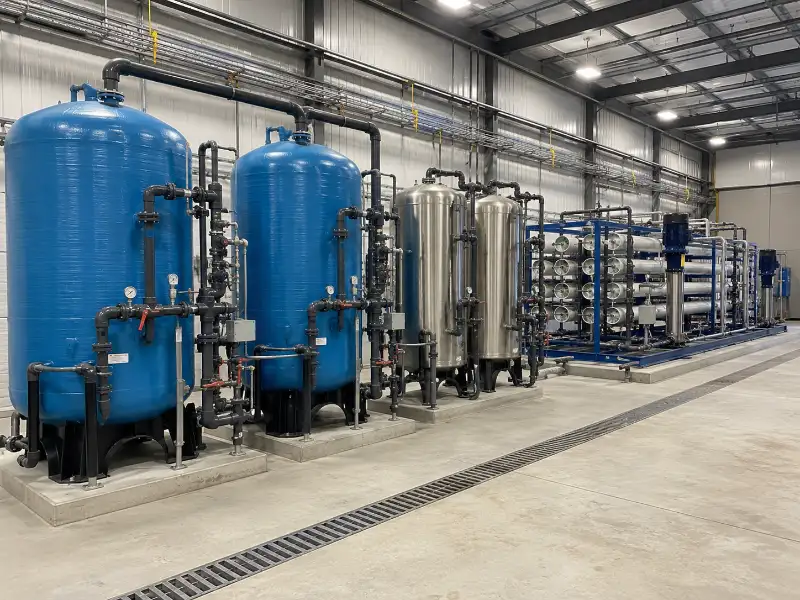Pretreatment filtration train protecting reverse osmosis membranes from fouling and scaling