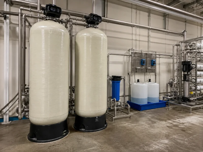 Pretreatment train ahead of a brackish RO system, where the design's fouling assumptions are protected.